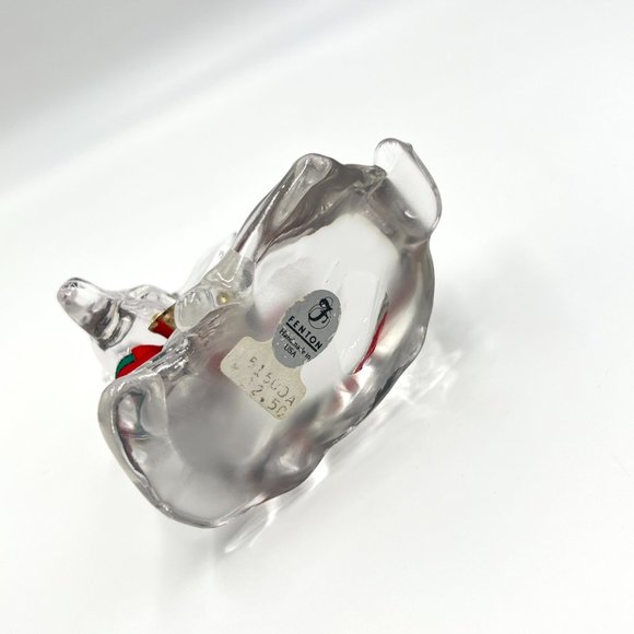 Fenton Vintage Deer Fawn Clear Art Glass Collectible Figurine Paperweight Decor - Picture 6 of 9